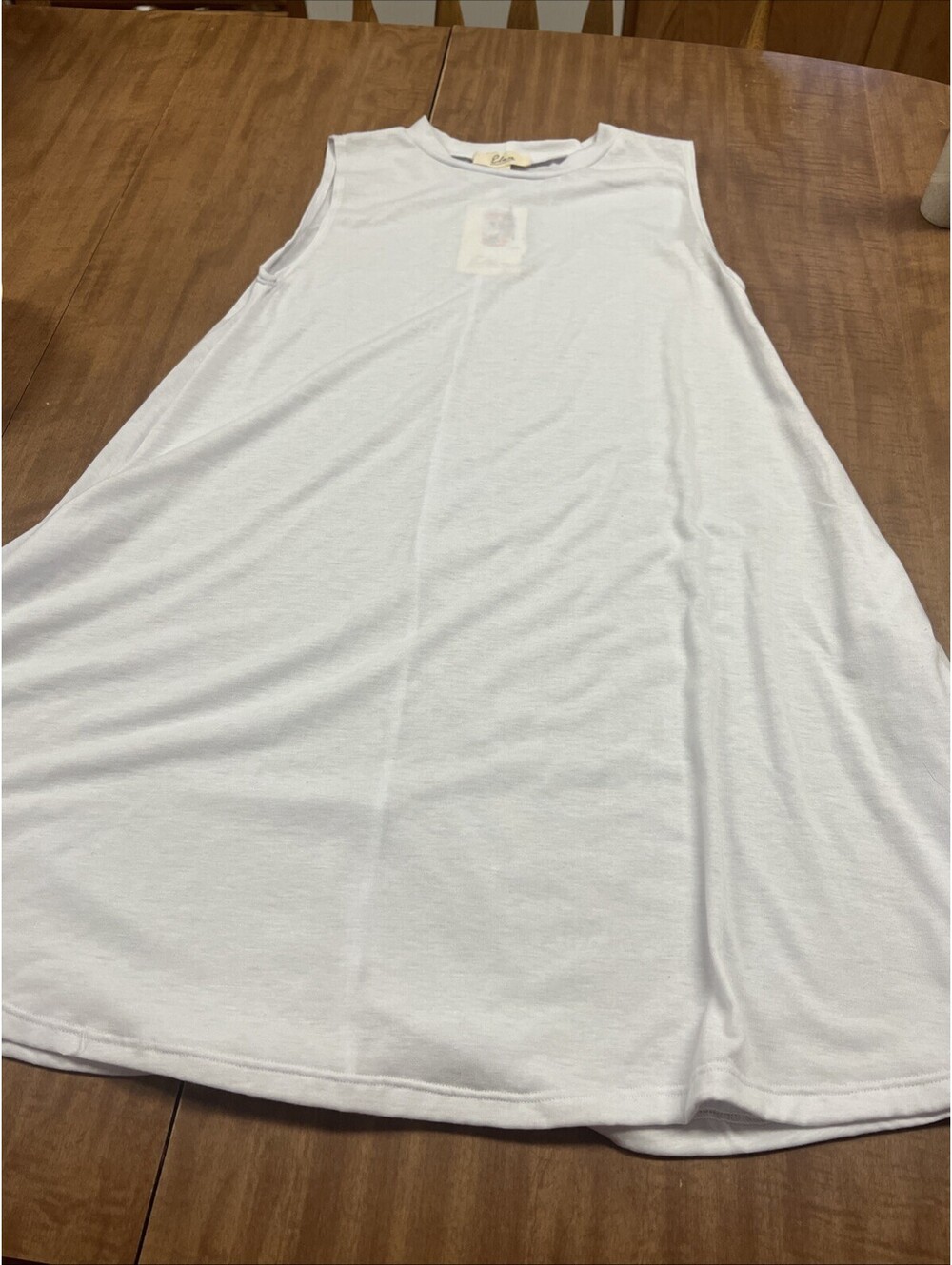 Elan Tee Shirt Dress M NWT White